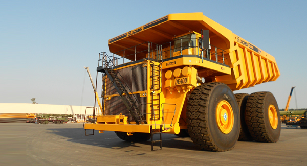 全球最大的DE400矿用自卸车在澳门金砂平台成功下线
